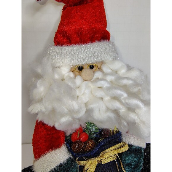 Vintage Santa Joelson Industries Christmas Holiday Home Decor Plush 12" Sitting - Picture 11 of 12